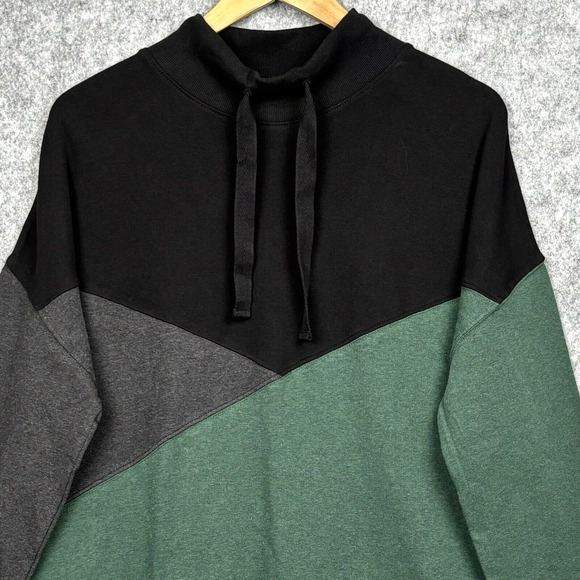 Pact Womens Airplane Colorblock Pullover XL 100% Organic Cotton Layering Sporty - Picture 3 of 7